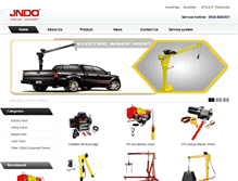 Tablet Screenshot of jndohoist.com